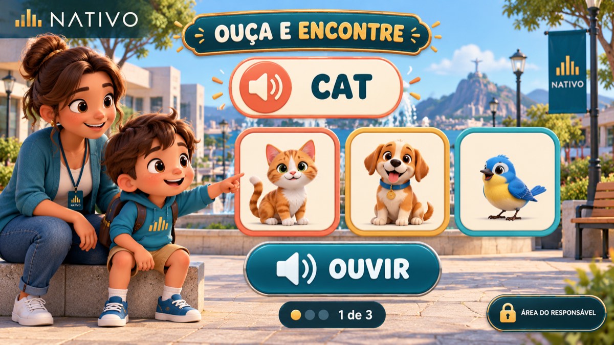 Conceito Nativo Kids para crianças de 3 a 6 anos